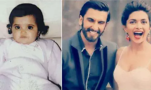 Ranveer Singh Wishes His Dear Wife Deepika Padukone Sharing A Childhood Pic