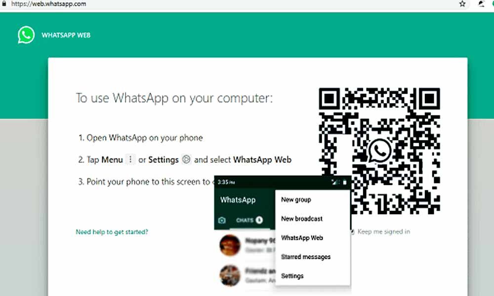 whatsapp web desktop site
