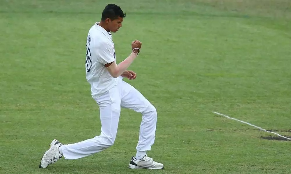 Navdeep Saini claims maiden Test wicket, dismisses Aussie debutant Will Pucovski