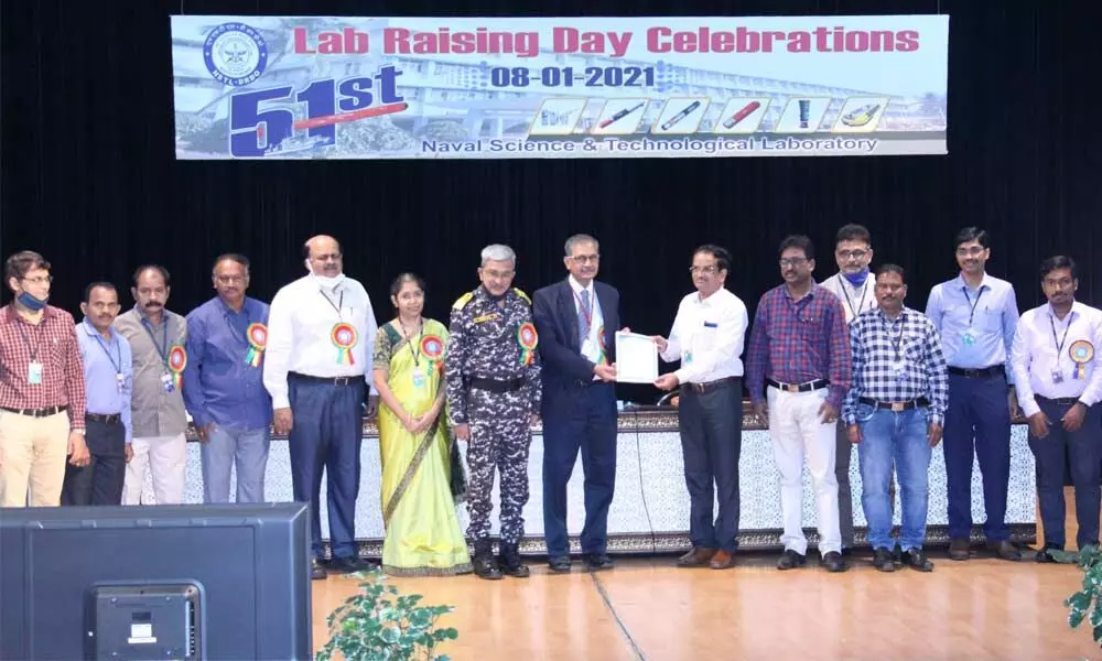 NSTL personnel celebrate Lab Raising Day in Visakhapatnam on Friday