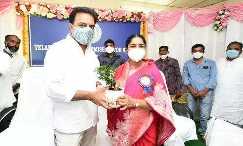 Sunitha Laxma Reddy takes charge as Woman commission chairperson of Telangana
