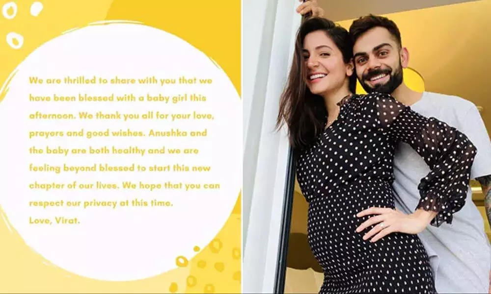 Anushka Sharma And Virat Kohli Welcome A Baby Girl