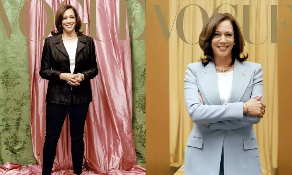 Pink or blue, casual or formal? Vogue goes rogue with Kamala Harris cover picture