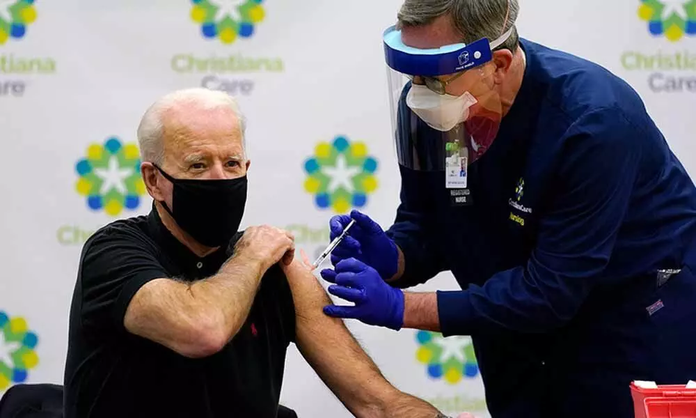 Biden receives 2nd dose of Covid-19 vaccine