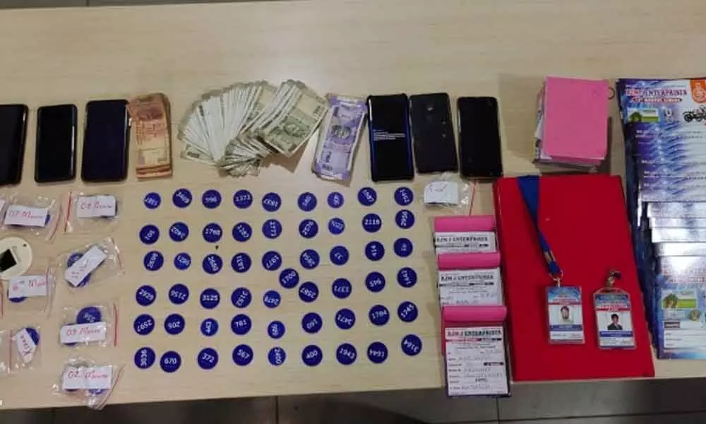 Fake lucky draw racket busted