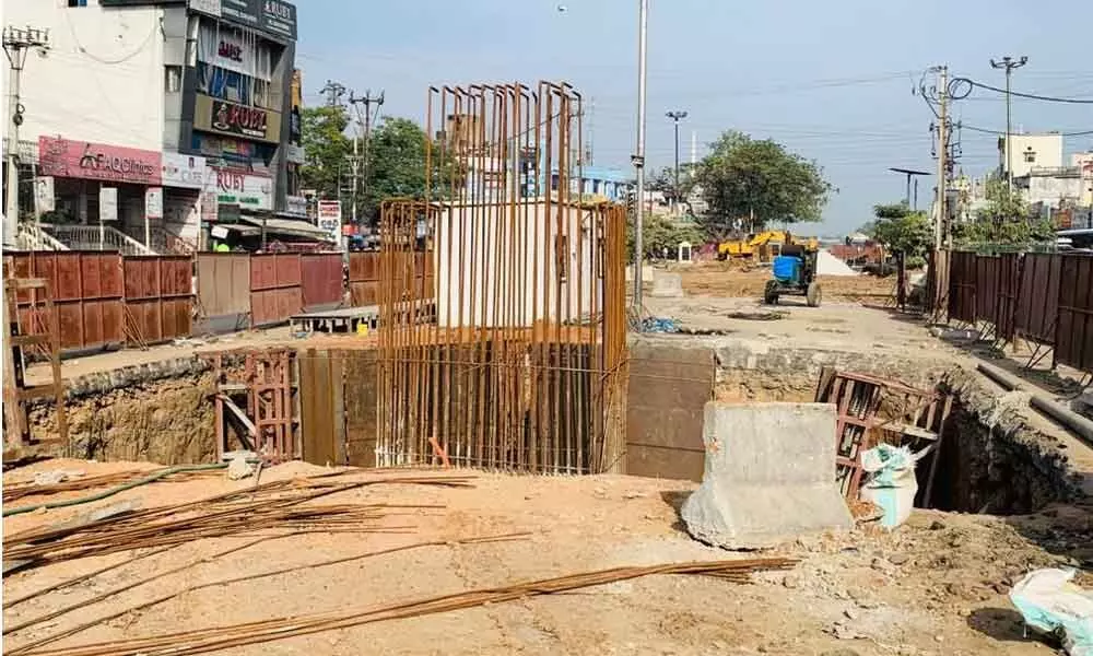Chandrayangutta flyover works pick up pace