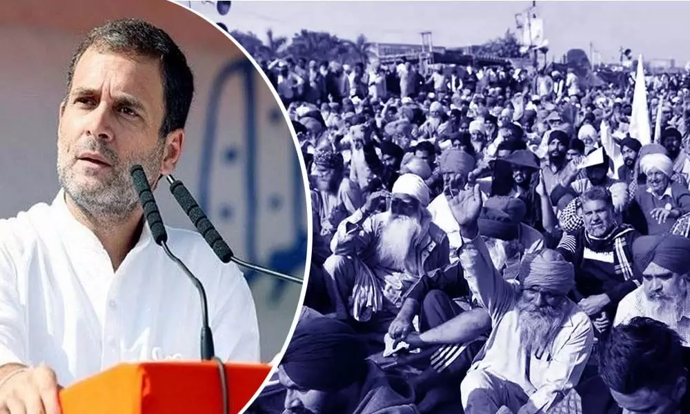 Congress is celebrating Farmers Rights Day today, Rahul appeals to people to join