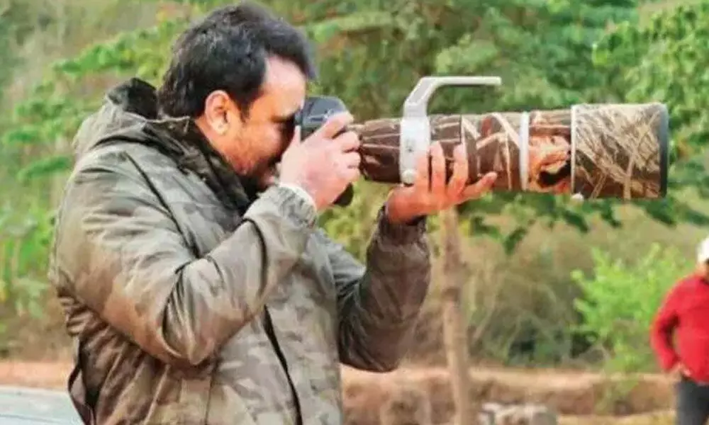 Darshan Doing Wildlife Photography At Nagarahole Forests