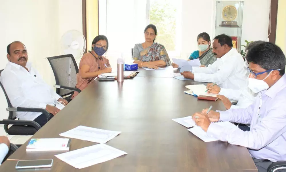 Education Minister Sabitha Indra Reddy holds review meeting with officials