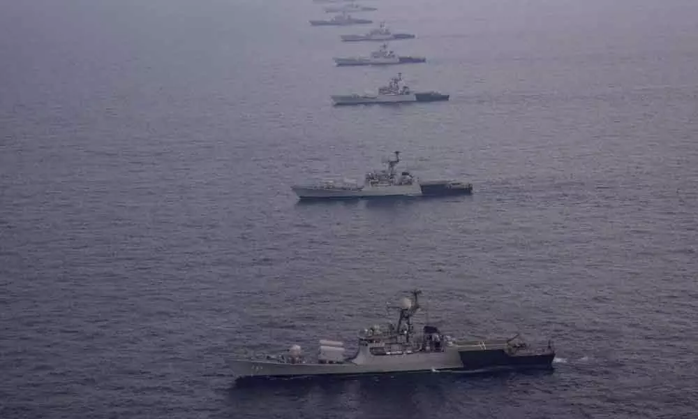 Ships of the Eastern Fleet participating in the operational readiness review