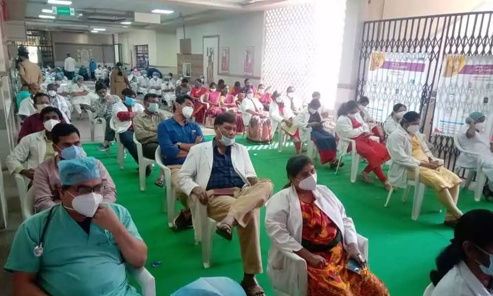 Covid-19 vaccination drive kicks off in Telangana