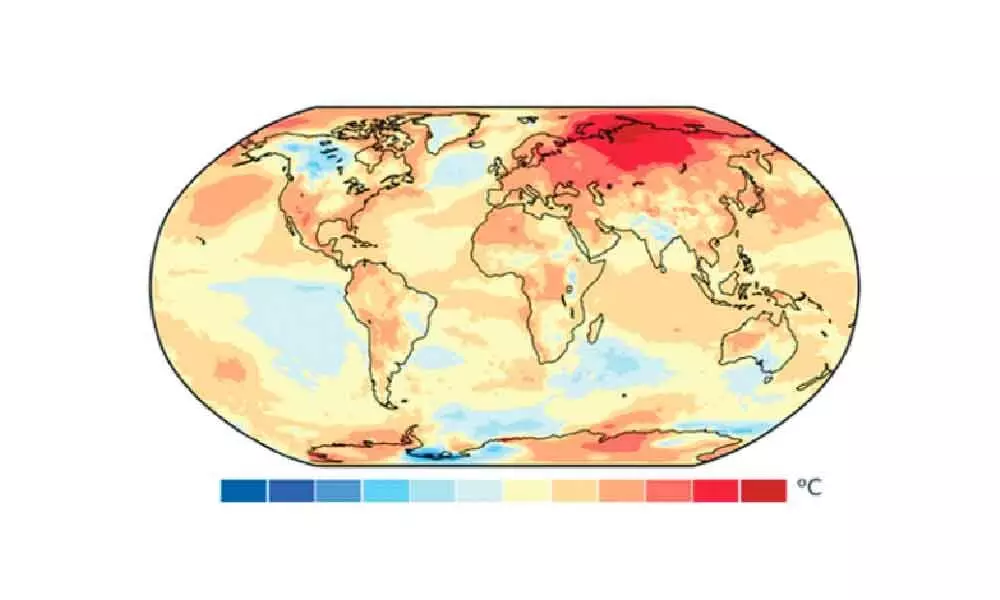 2020 was one of three warmest years on record