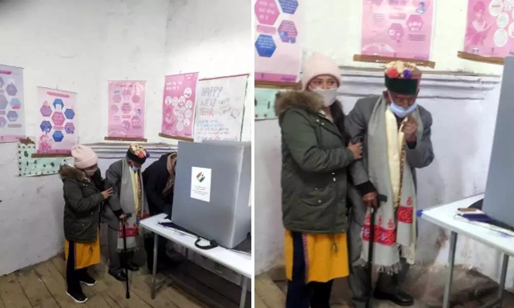 103-yr-old casts vote in Himachal panchayat polls