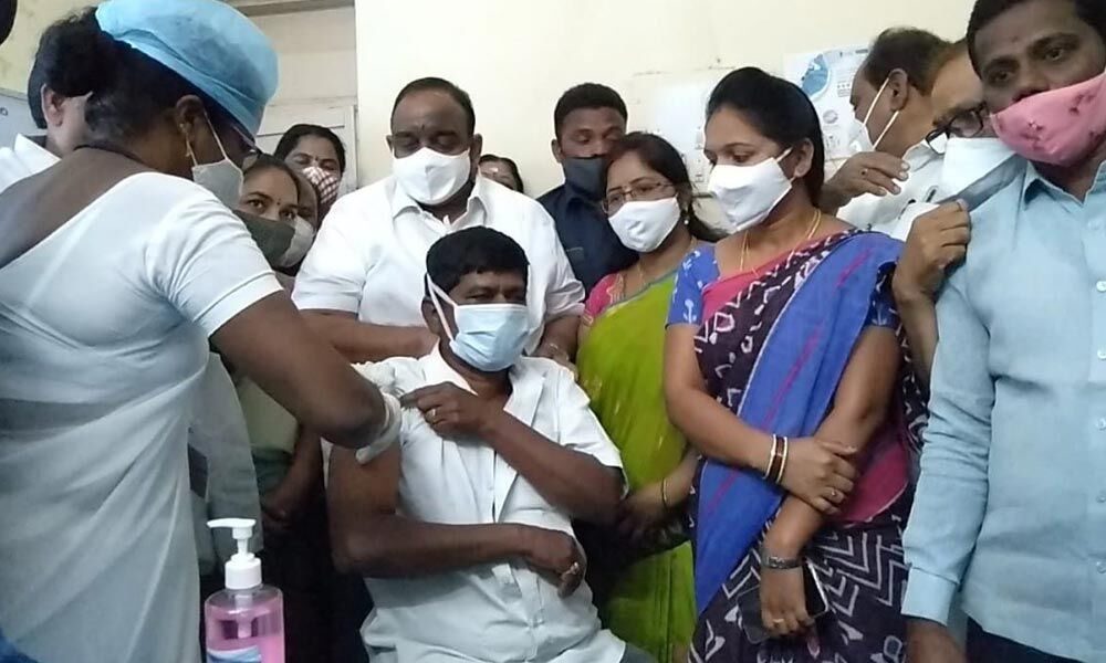 Health, sanitation staff worked hard during corona: MLA Satish