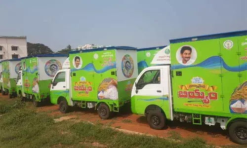 650 door-to-door ration  delivery vans reach EG