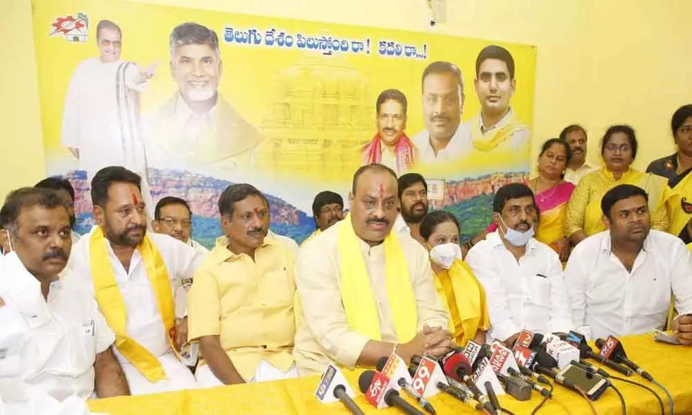 Telugu Desam Party state president Atchennaidu alleged that Chief Minister YS Jagan Mohan Reddy was cheating the people with his false tricks.