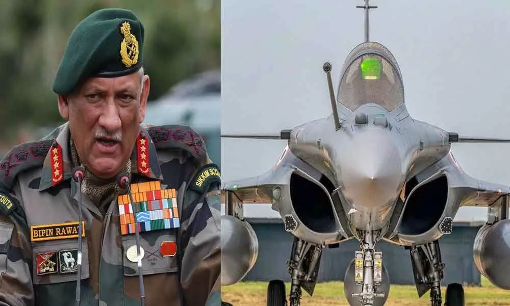 CDS Gen Bipin Rawat to fly in a Rafale fighter during Indo-French wargames