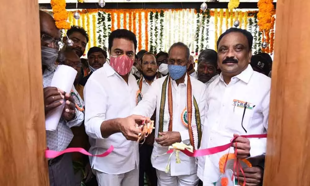 KTR inaugurates SCR employees sangh divisional offices in Secunderabad