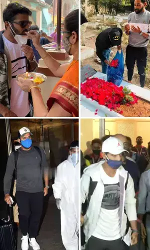 In Photos: Indian cricketers return home to heros welcome