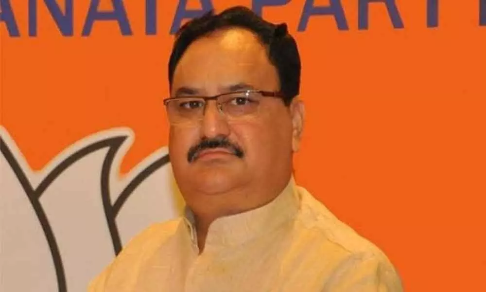 Bharatiya Janata Party president J.P. Nadda