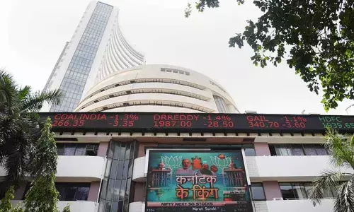 Sensex drops 550 points, holds on to 49,000