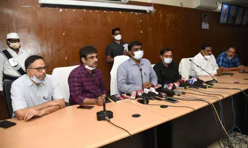 Joint Collector N Prabhakar Reddy addressing media in Nellore on Saturday