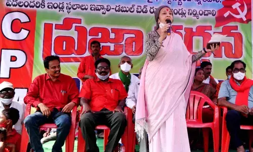 TRS govt failed to give pattas to podu lands: Brinda Karat
