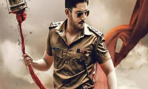 Darshan Thoogudeepa and Prajwal Devarajs Movie Inspector Vikram poster