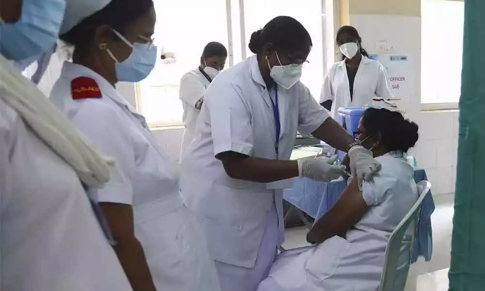 Over 1.3 lakh health workers vaccinated so far in Telangana