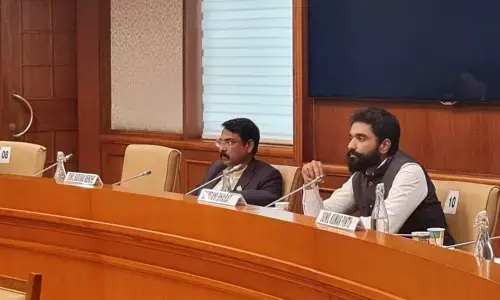 MP Margani Bharat Ram speaking at Cultural Affairs Standing Committee meeting in New Delhi on Thursday