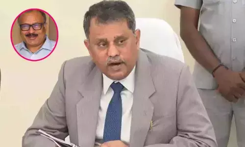 State Election Commissioner N Ramesh Kumar and Chief Secretary Adityanath Das