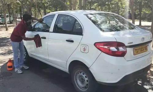 Eco car washing facility comes up at airport