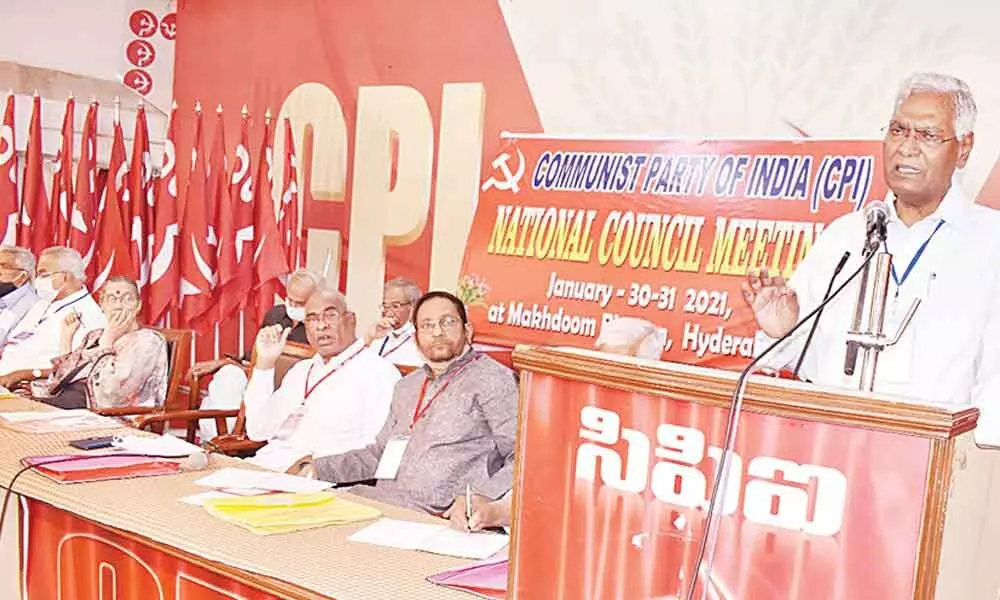 CPI national general secretary D Raja indisposed
