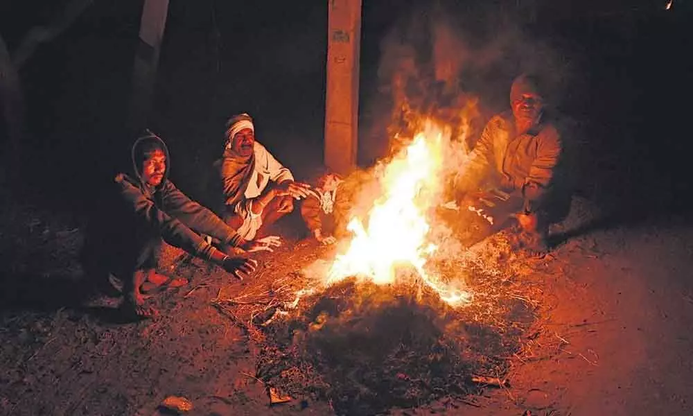 Adilabad in grip of cold weather