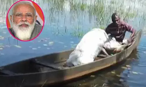 Prime Minister Narendra Modi on Sunday appreciated a differently-abled elderly man from Kerala for his contribution towards cleanliness.