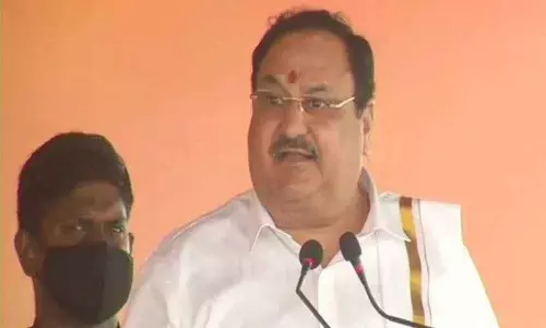 BJP president JP Nadda address in the poll-bound Puducherry