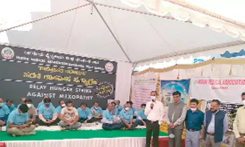 Indian Medical Association goes on relay hunger strike opposing mixopathy