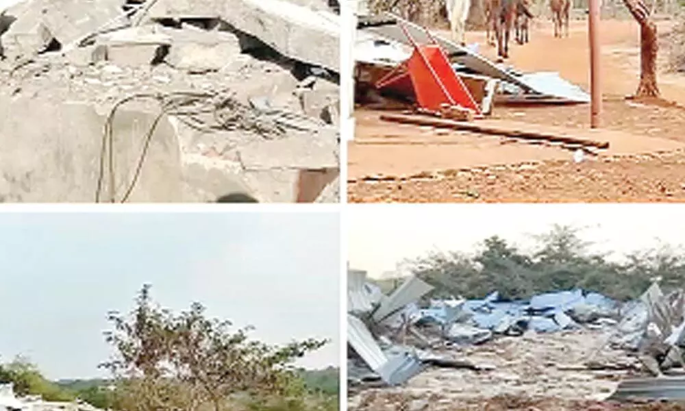 Illegal constructions, farmhouse built on govt land demolished