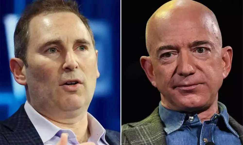 Andy Jassy and Jeff Bezos