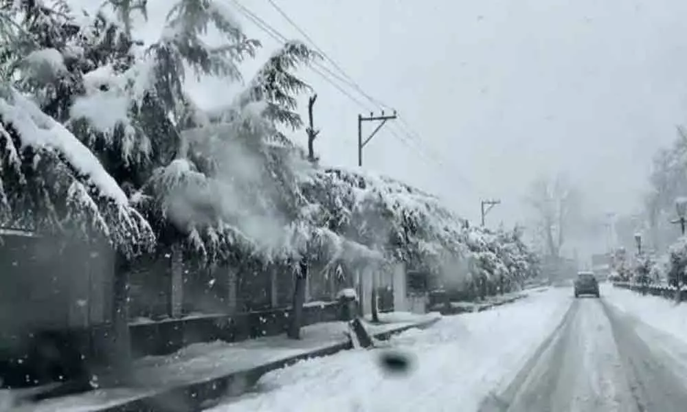 Snowfall disrupts flight operations in Kashmir