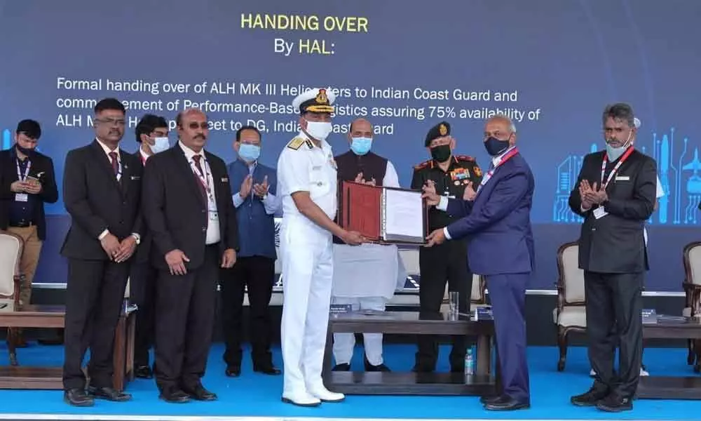 Navy, Coast Guard receive Advanced Light Helicopters from HAL