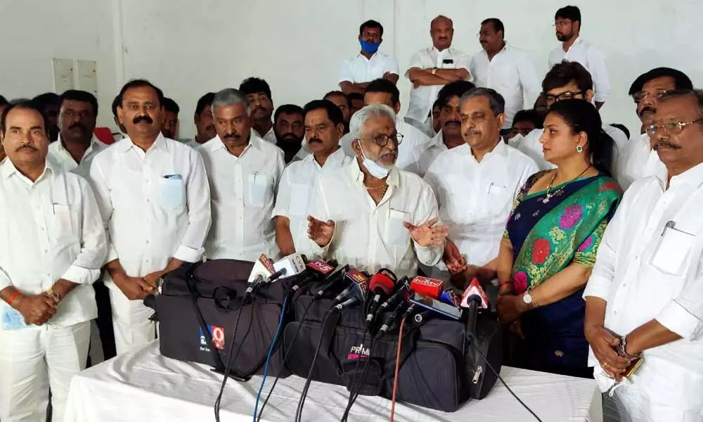 Three District YSRCP MLAs and MPs met in Tirupati on local body polls
