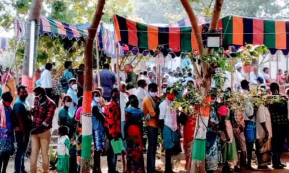 First phase of village panchayat polls has begun in Vijayawada division