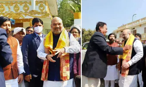 Ahead of Assam & Bengal polls, Shah meets Koch-Rajbongshi Maharaja