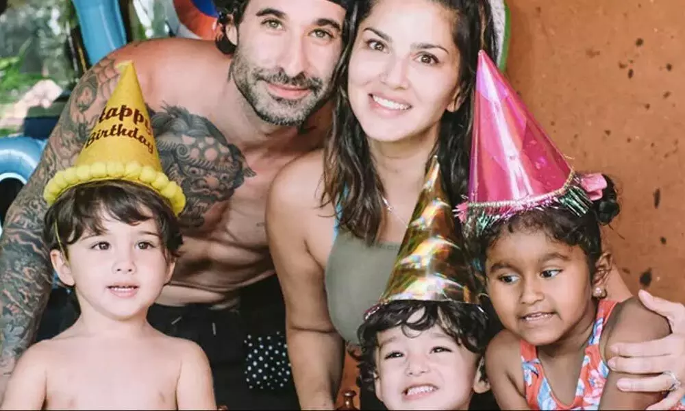 Sunny Leone feels ‘beyond blessed’ to have Nisha, Noah, Asher