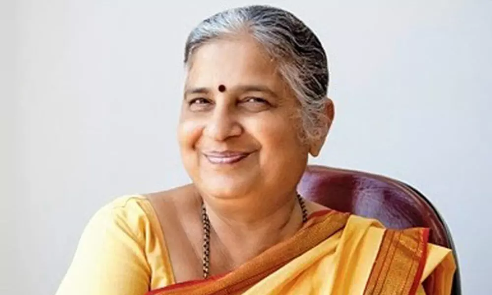 Sudha Murthy advises students to give back to their alma mater