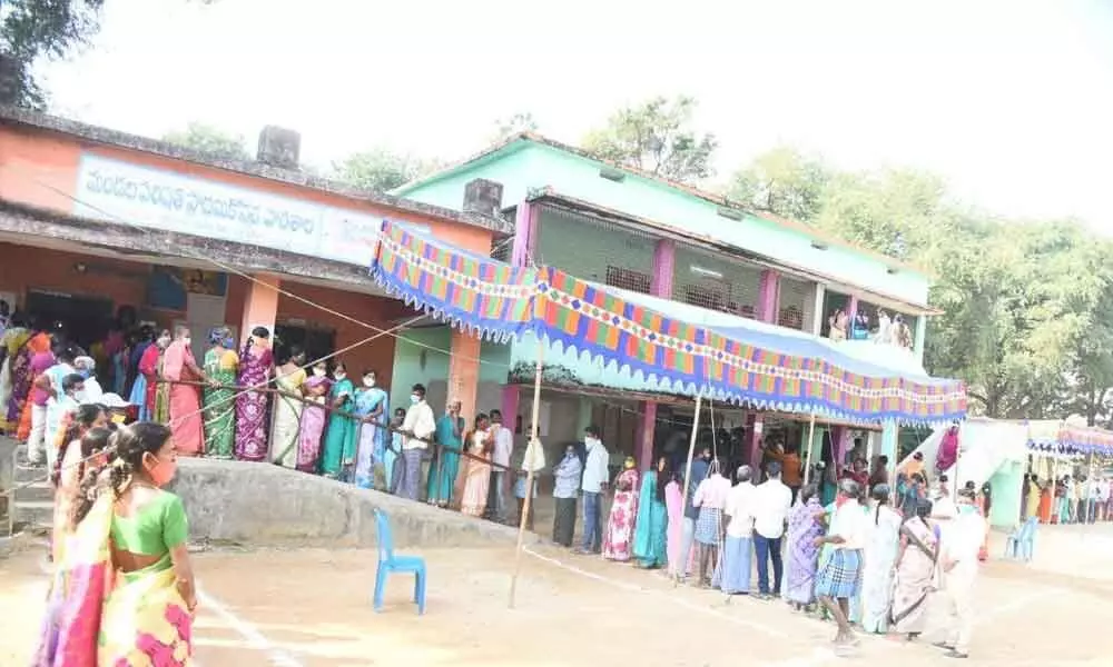 Panchayat polls: 84.03% voter turnout in Narsipatnam
