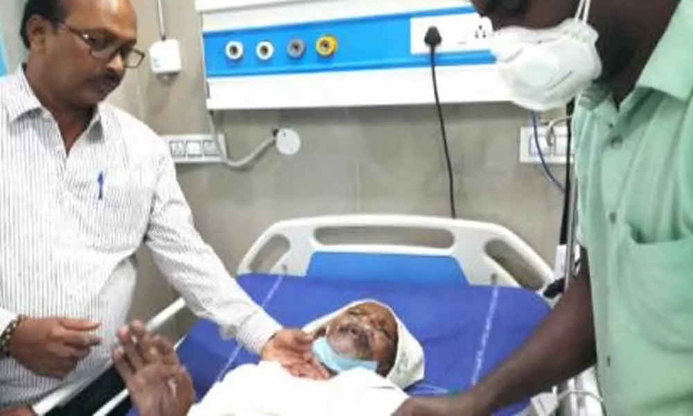 Vanajeevi Ramaiah hospitalised in Khammam