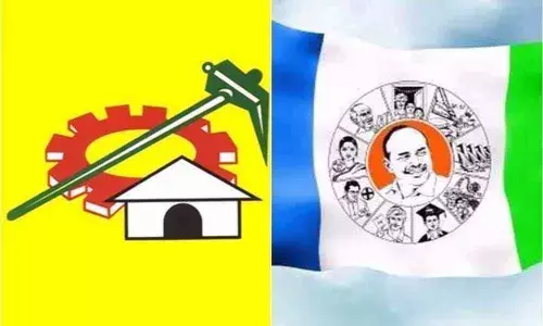 TDP and YSRCP party symbols