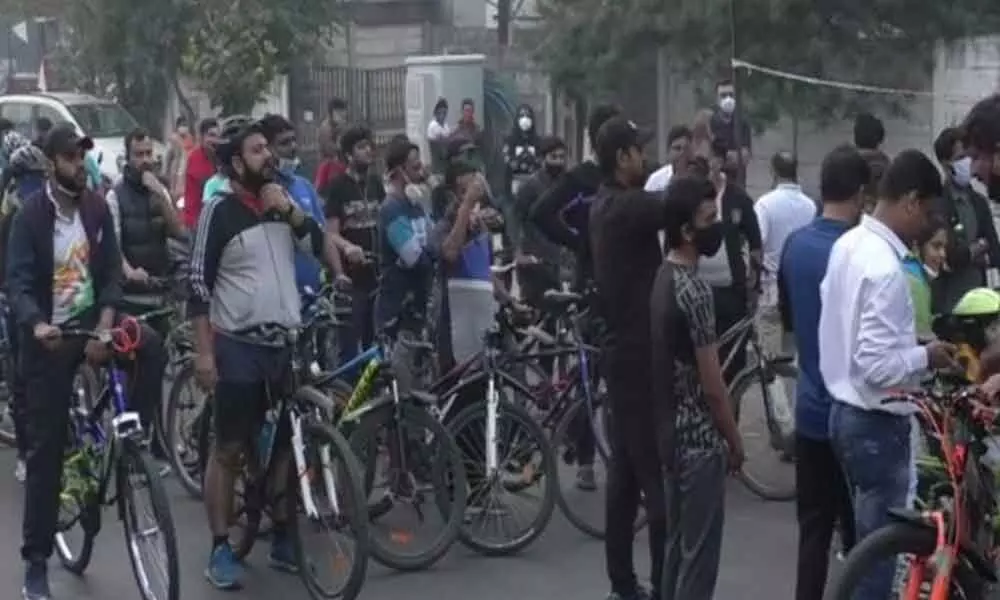 Cycle Rally Organised In Vadodara To Spread Voter Awareness, Promote Fitness